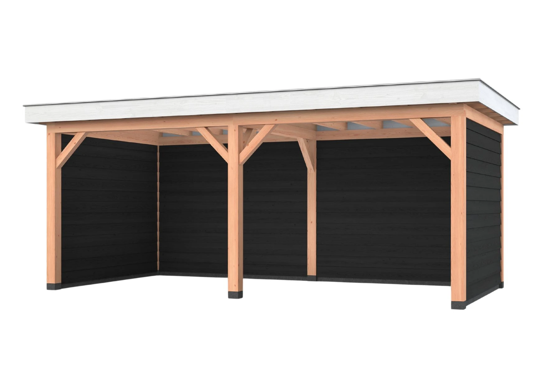 Douglas overkapping, 600 x 300, met achterwand en twee zijwanden, Westwood Holland - Afbeelding 2